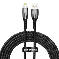 Кабель Baseus Glimmer Series Fast Charging Data Cable USB to iP 2.4A 2m Black (CADH000301)