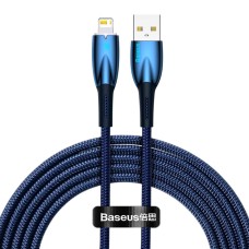 Кабель Baseus Glimmer Series Fast Charging Data Cable USB to iP 2.4A 2m Blue (CADH000303)