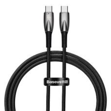 Кабель Baseus Glimmer Series Fast Charging Data Cable Type-C to Type-C 100W 1m Black (CADH000701)