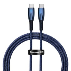 Кабель Baseus Glimmer Series Fast Charging Data Cable Type-C to Type-C 100W 1m Blue (CADH000703)