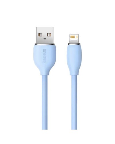 Кабель Baseus Jelly Liquid Silica Gel Fast Charging Data Cable USB to iP 2.4A 2m Blue (CAGD000103)