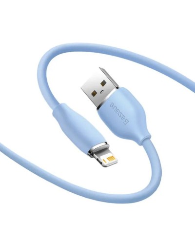 Кабель Baseus Jelly Liquid Silica Gel Fast Charging Data Cable USB to iP 2.4A 2m Blue (CAGD000103)