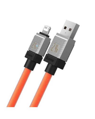 Кабель Baseus CoolPlay Series Fast Charging Cable USB to iP 2.4A 2m Orange (CAKW000507)