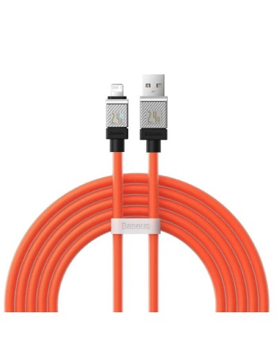 Кабель Baseus CoolPlay Series Fast Charging Cable USB to iP 2.4A 2m Orange (CAKW000507)