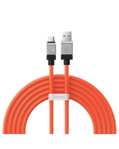 Кабель Baseus CoolPlay Series Fast Charging Cable USB to Type-C 100W 2m Orange (CAKW000707)