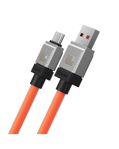 Кабель Baseus CoolPlay Series Fast Charging Cable USB to Type-C 100W 2m Orange (CAKW000707)