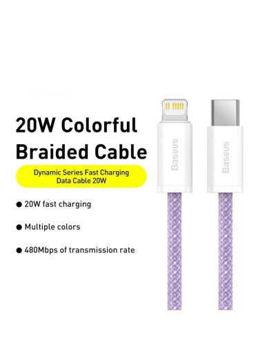 Кабель Baseus Dynamic 2 Series Fast Charging Data Cable Type-C to iP 20W 2m Purple (CALD040305)