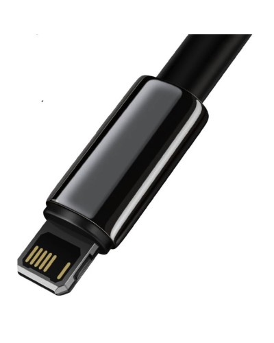 Кабель Baseus Tungsten Gold Fast Charging Data Cable USB to iP 2.4A 2m Black (CALWJ-A01)