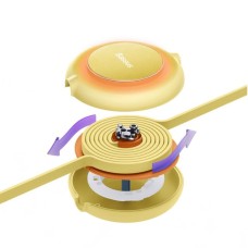 Кабель Baseus Bright Mirror 2 Series Retractable 3-in-1 Fast Charging Data Cable USB для M+L+C 3.5A 1.1m yellow (CAMJ010011)