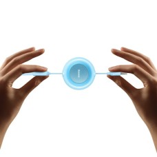 Кабель Baseus Bright Mirror 2 Series Retractable 3-in-1 Fast Charging Data Cable USB M+L+C 3.5A 1.1m Sky Blue (CAMJ010017)