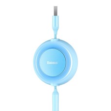 Кабель Baseus Bright Mirror 2 Series Retractable 3-in-1 Fast Charging Data Cable USB M+L+C 3.5A 1.1m Sky Blue (CAMJ010017)