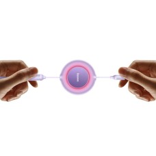 Кабель Baseus Bright Mirror 2 Series Retractable 3-in-1 Fast Charging Data Cable USB M+L+C 66W 1.1m Purple (CAMJ010105)