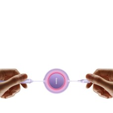 Кабель Baseus Bright Mirror 2 Series Retractable 3-in-1 Fast Charging Data Cable Type-C to M+L+C 100W 1.1m Purple (CAMJ010205)