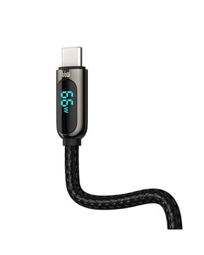 Кабель Baseus Display Fast Charging Data Cable USB to Type-C 66W 1m Black (CASX020001)