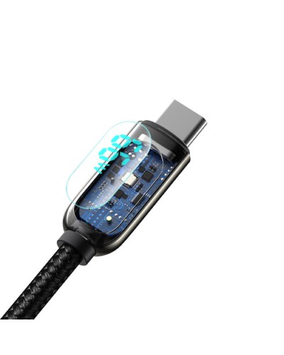 Кабель Baseus Display Fast Charging Data Cable USB to Type-C 66W 1m Black (CASX020001)