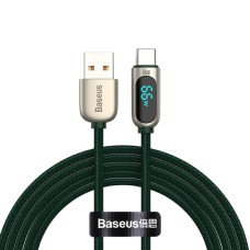 Кабель Baseus Display Fast Charging Data Cable USB to Type-C 66W 2m Green (CASX020106)