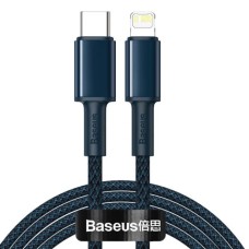 Кабель Baseus High Density Braided Fast Charging Data Cable Type-C to iP PD 20W 1m Blue (CATLGD-03)