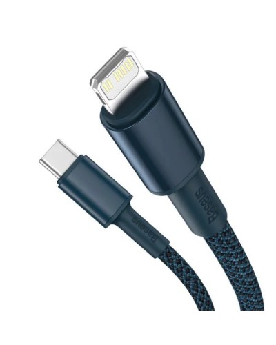 Кабель Baseus High Density Braided Fast Charging Data Cable Type-C to iP PD 20W 1m Blue (CATLGD-03)