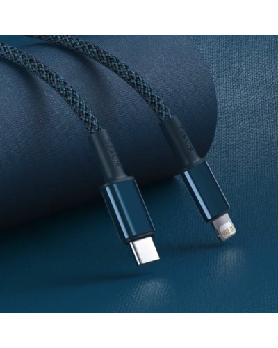 Кабель Baseus High Density Braided Fast Charging Data Cable Type-C to iP PD 20W 1m Blue (CATLGD-03)