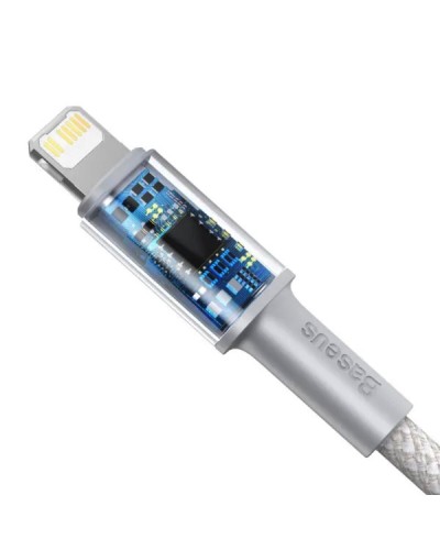 Кабель Baseus High Density Braided Fast Charging Data Cable Type-C to iP PD 20W 2m White (CATLGD-A02)