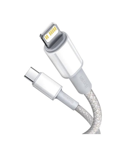 Кабель Baseus High Density Braided Fast Charging Data Cable Type-C to iP PD 20W 2m White (CATLGD-A02)