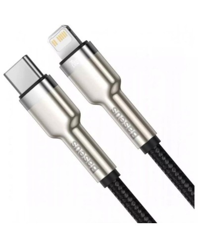 Кабель Baseus Cafule Series Metal Data Cable Type-C to iP PD 20W 0.25m Black (CATLJK-01)