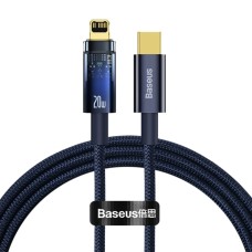 Кабель Baseus Explorer Series Auto Power-Off Fast Charging Data Cable Type-C to IP 20W 1m Blue (CATS000003)