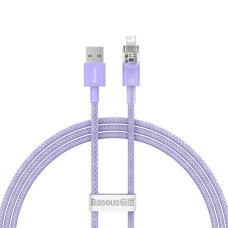 Кабель Baseus Explorer Series Fast Charging Cable with Smart Temperature Control USB to iP 2.4A 1m Purple (CATS010005)