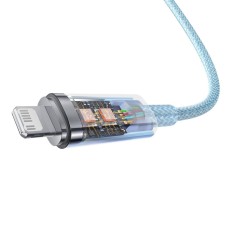 Кабель Baseus Explorer Series Fast Charging Cable with Smart Temperature Control Type-C to iP 20W 1m Blue (CATS010203)