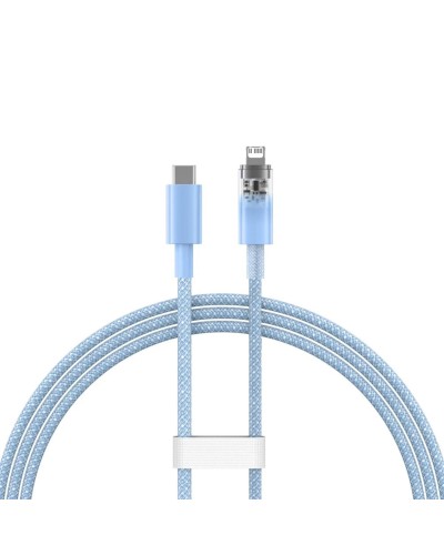 Кабель Baseus Explorer Series Fast Charging Cable with Smart Temperature Control Type-C to iP 20W 1m Blue (CATS010203)