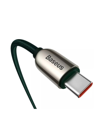 Кабель Baseus Display Fast Charging Data Cable Type-C to Type-C 100W 1m Green (CATSK-B06)