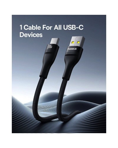 Кабель Baseus Flash 2 Charging Cable USB to USB-C 100W 1m Cluster Black (P10311804111-00)