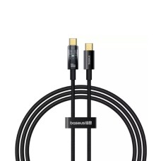 Кабель Baseus Explorer Charging Cable USB-C to USB-C 100W with Auto Shutdown  1m Cluster Black (P10319703111-00)