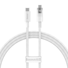 Кабель Baseus Explorer Series Fast Charging Cable with Smart Temperature Control Type-C to Type-C 100W 2m Stellar White (P10319703221-01)