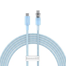 Кабель Baseus Explorer Series Fast Charging Cable with Smart Temperature Control Type-C to Type-C 100W 1m Galaxy Blue (P10319703311-00)