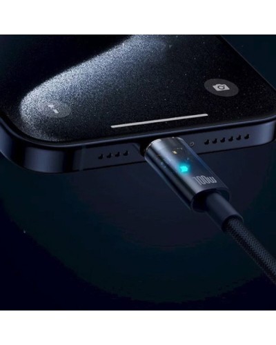 Кабель Baseus Explorer Charging Cable USB-C to USB-C 100W with Auto Shutdown  1m Deepsea Blue (P10319704321-00)