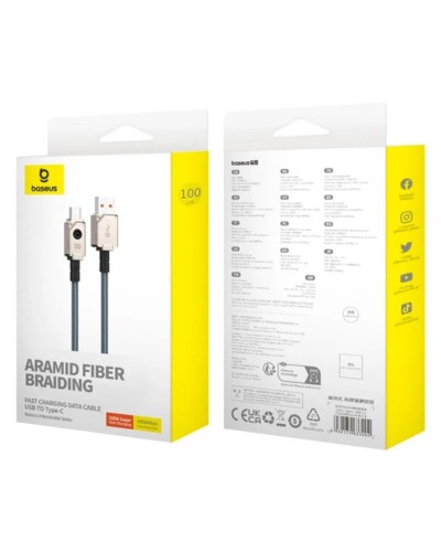 Кабель Baseus Unbreakable Series Fast Charging Data Cable USB to Type-C 100W 2m Stellar White (P10355801221-01)