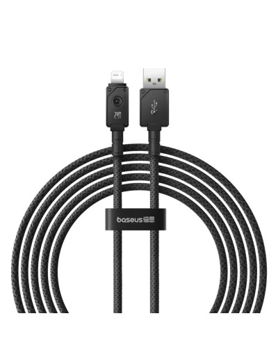 Кабель Baseus Unbreakable Series Fast Charging Data Cable USB to iP 2.4A 2m Cluster Black (P10355802111-01)