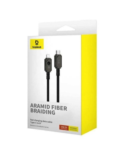 Кабель Baseus Unbreakable Series Fast Charging Data Cable Type-C to iP 20W 2m Cluster Black (P10355803111-01)