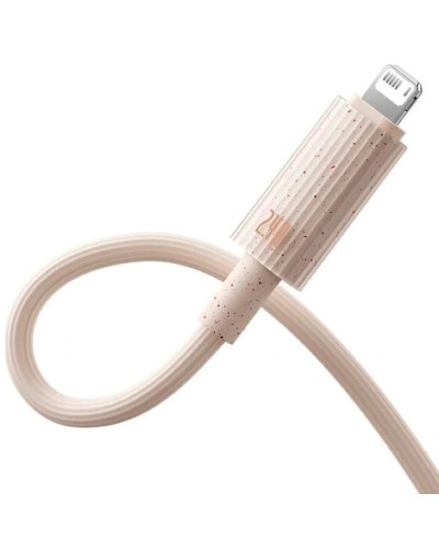 Кабель Baseus Habitat Series Fast Charging Cable USB to iP 2.4A 2m Wheat Pink (P10360200421-01)