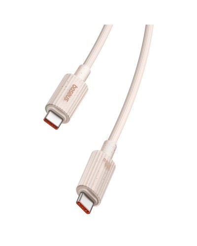 Кабель Baseus Habitat Series Fast Charging Cable Type-C to Type-C 100W 2m Wheat Pink (P10360202421-01)