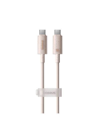 Кабель Baseus Habitat Series Fast Charging Cable Type-C to Type-C 100W 2m Wheat Pink (P10360202421-01)