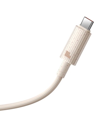 Кабель Baseus Habitat Series Fast Charging Cable Type-C to Type-C 100W 2m Wheat Pink (P10360202421-01)