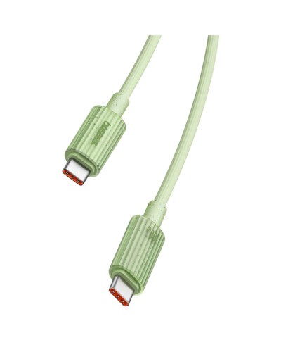 Кабель Baseus Habitat Series Fast Charging Cable Type-C to Type-C 100W 1m Natural Green (P10360202631-00)