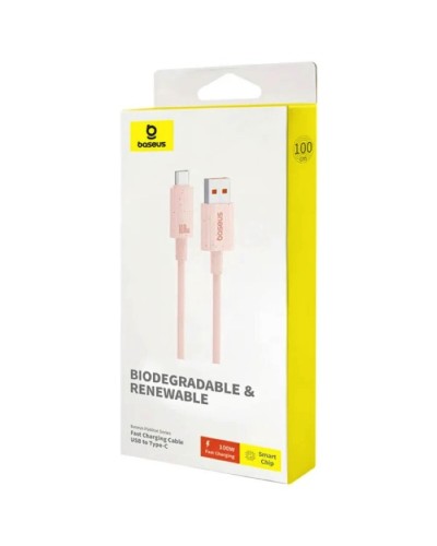 Кабель Baseus Habitat Series Fast Charging Cable USB to Type-C 100W 1m Wheat Pink (P10360203421-00)