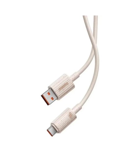 Кабель Baseus Habitat Series Fast Charging Cable USB to Type-C 100W 1m Wheat Pink (P10360203421-00)