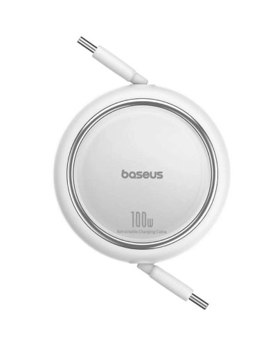 Кабель Baseus Free2Draw Mini Retractable Charging Cable Type-C to Type-C 100W 1m Moon White (P10364500211-00)