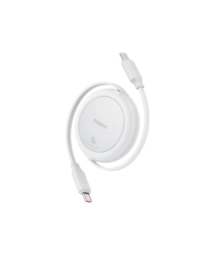 Кабель Baseus Free2Pull Mini Charging Cable USB-C to USB-C 60W 1m Moon White (P10364500211-01)