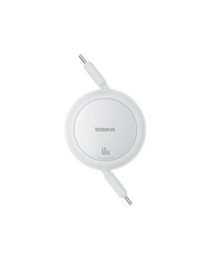 Кабель Baseus Free2Pull Mini Charging Cable USB-C to USB-C 60W 1m Moon White (P10364500211-01)