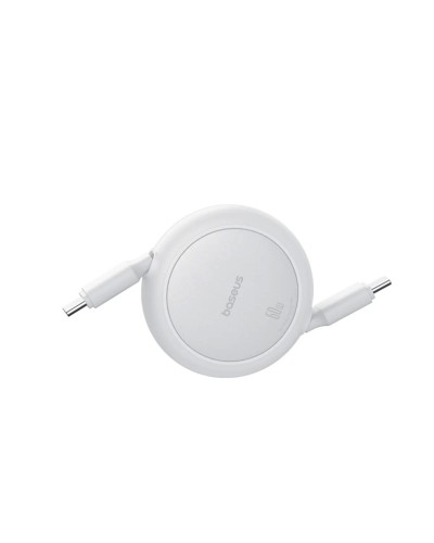 Кабель Baseus Free2Pull Mini Charging Cable USB-C to USB-C 60W 1m Moon White (P10364500211-01)